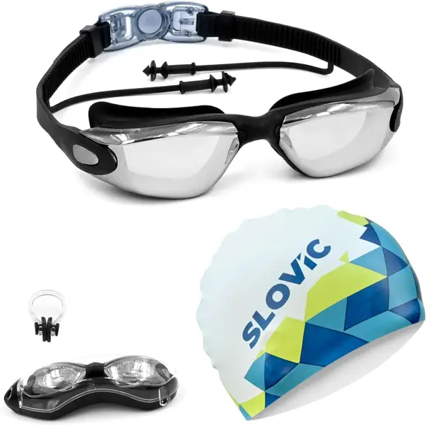Slovic Swimming Goggles & Cap